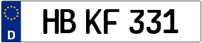 Trailer License Plate